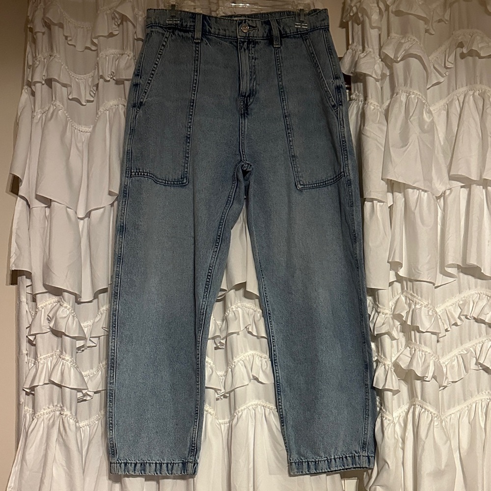 DKNY Women's Boyfriend Jeans - Light Blue